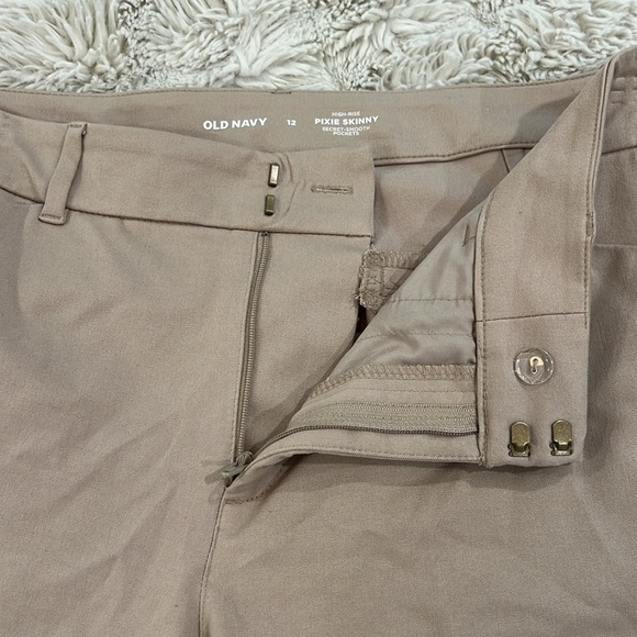 Old Navy High Waisted Pixie Skinny Ankle Pants Mocha Taffy - Picture 4 of 6